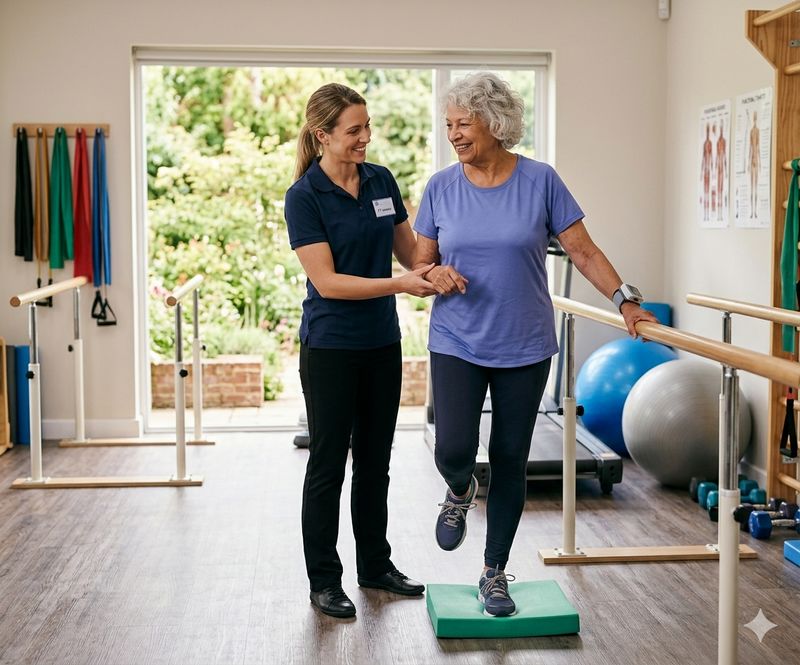 Physical therapy session at The Waters of Covington